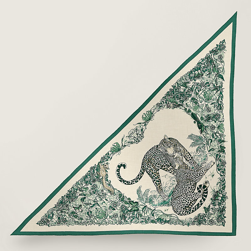 Jungle Love giant triangle - Green | Hermès Mainland China